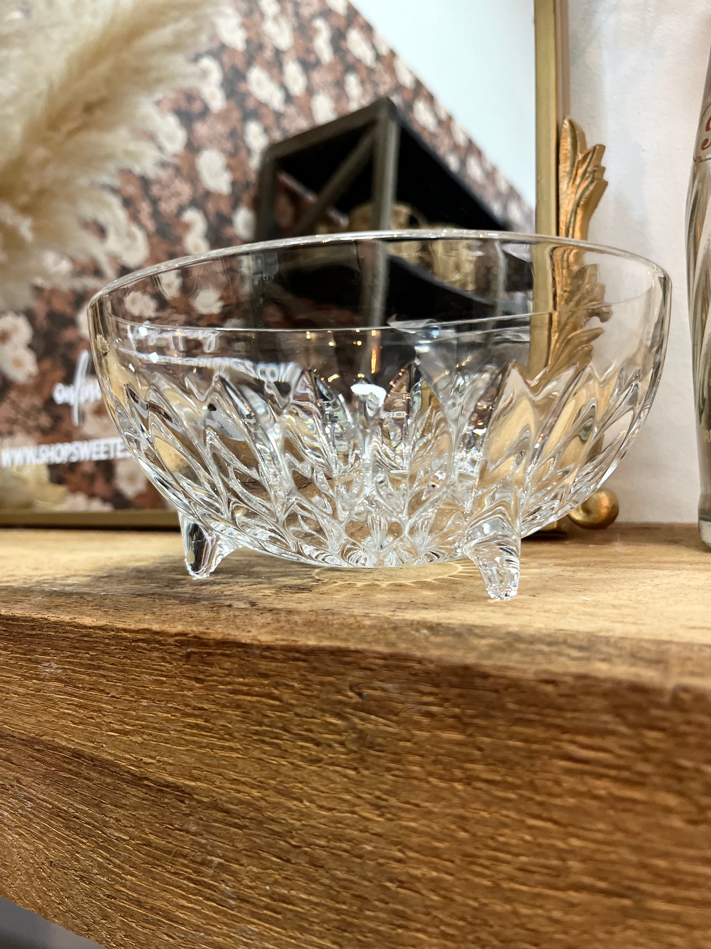 Footed Glass Candle
