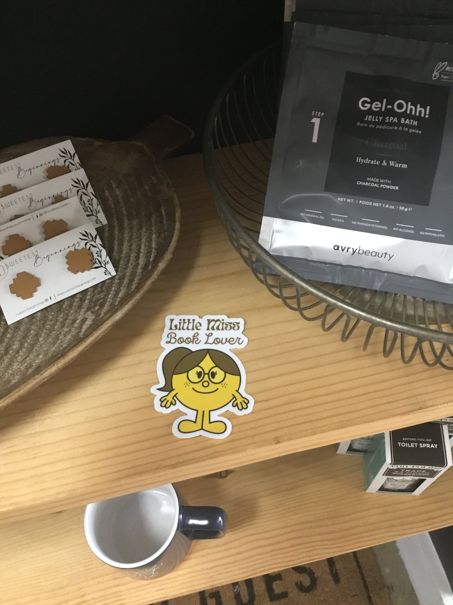 Little Miss Book Lover - Sticker