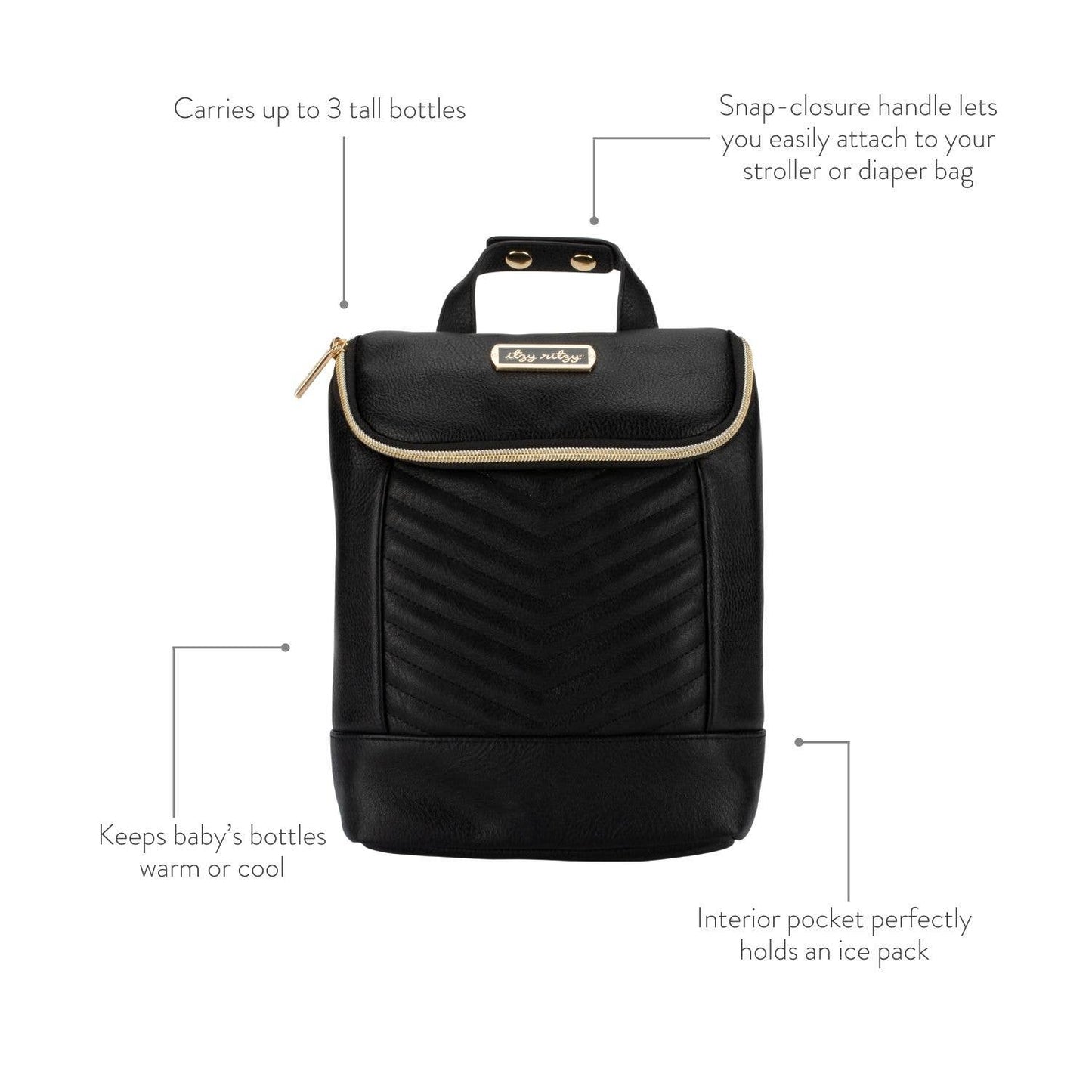 Chill Like A Boss Bottle Bag - Jetsetter Black