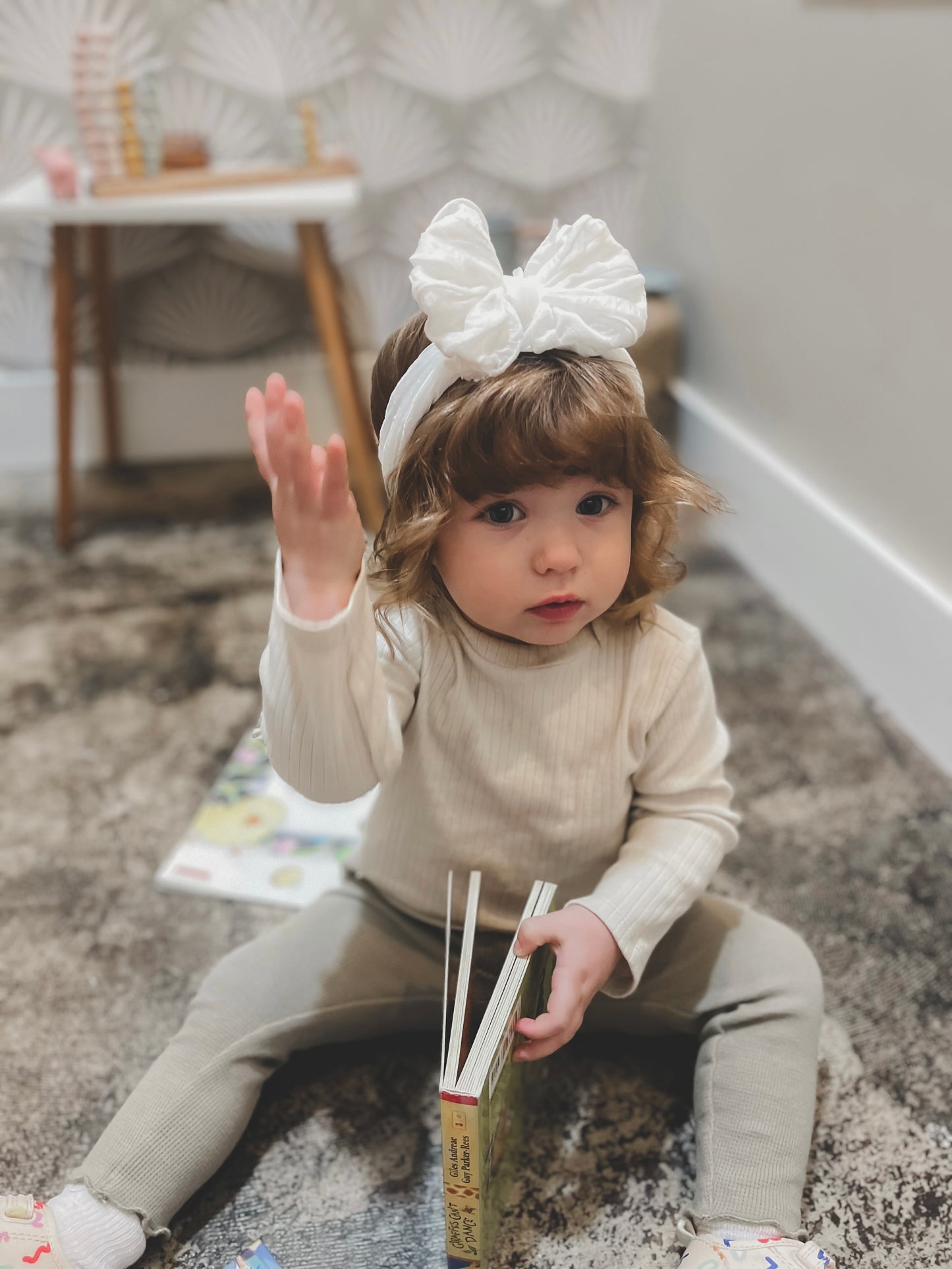 Ruffled Headband | Off White