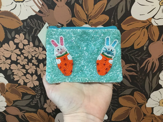 Easter Bunny Sequined Fashion Zip Bag