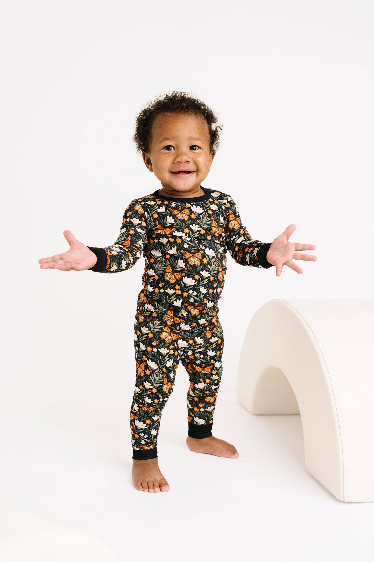 Bamboo Set - Monarch Butterfly Floral
