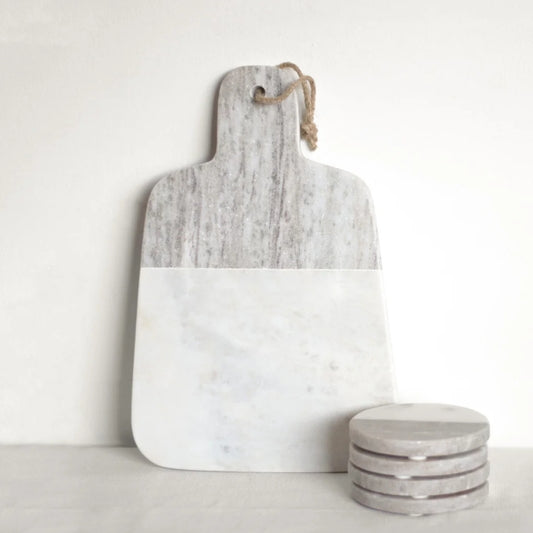 Marble White|Gray Cutting Board