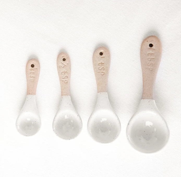 Irregular Ceramic Measuring Spoons