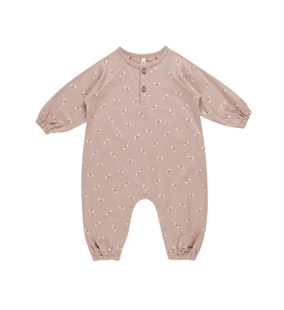 Henley Bubble Jumpsuit - Butterflies