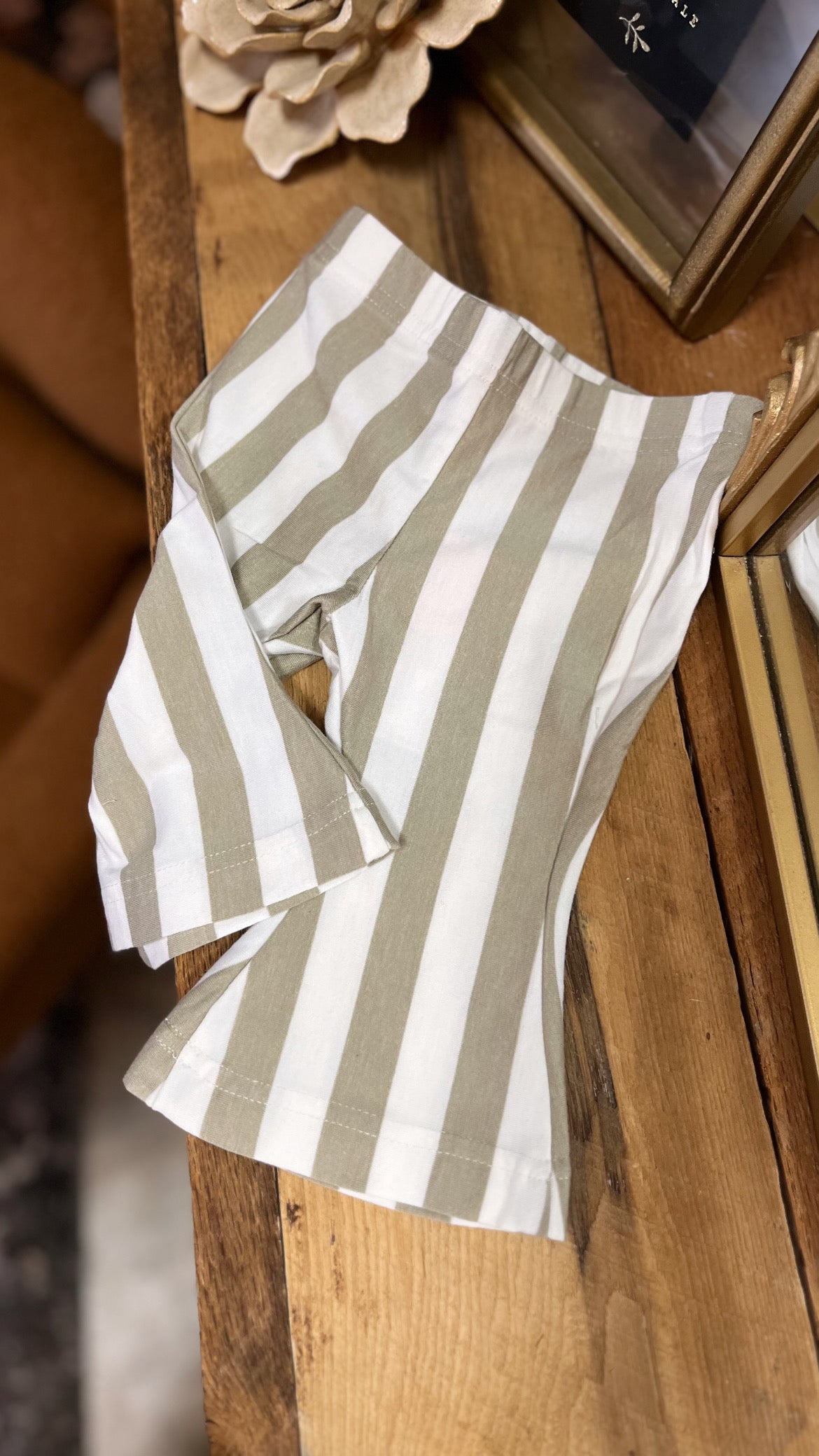 Bell Bottoms - Blakely Tan Stripes