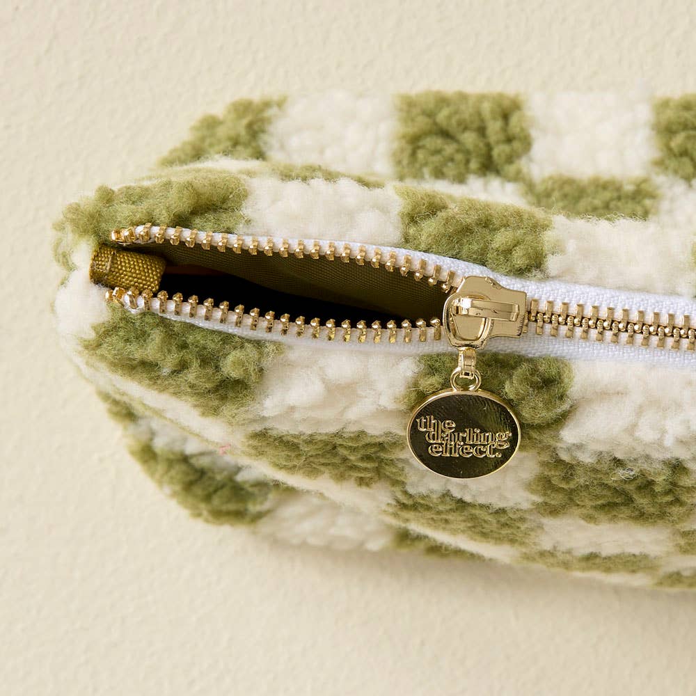 Teddy Pouch - Check Green