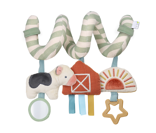 Itzy Bitzy Spiral Car Seat Activity Toy - Farm