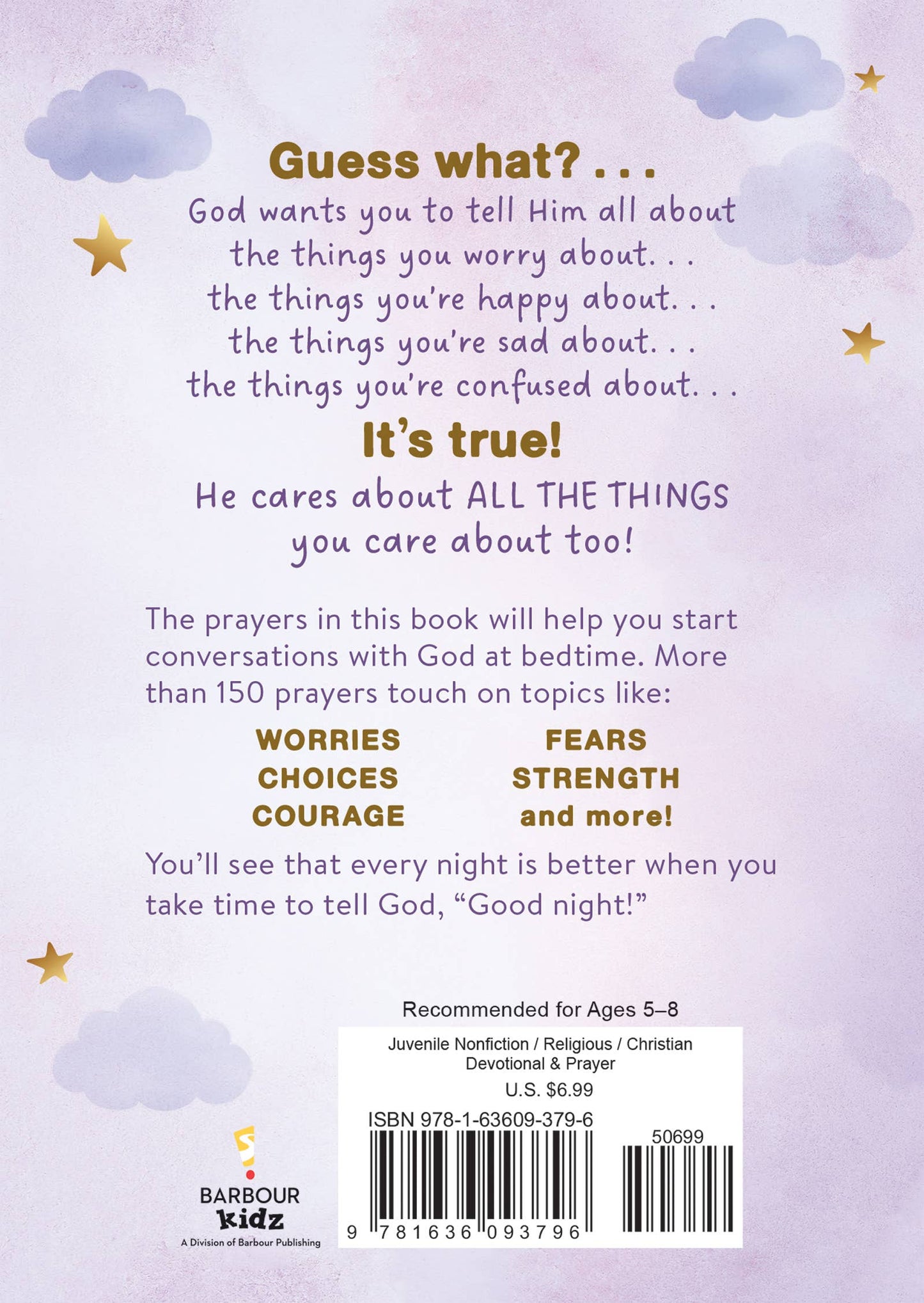 Good Night, God: Bedtime Prayers for Girls