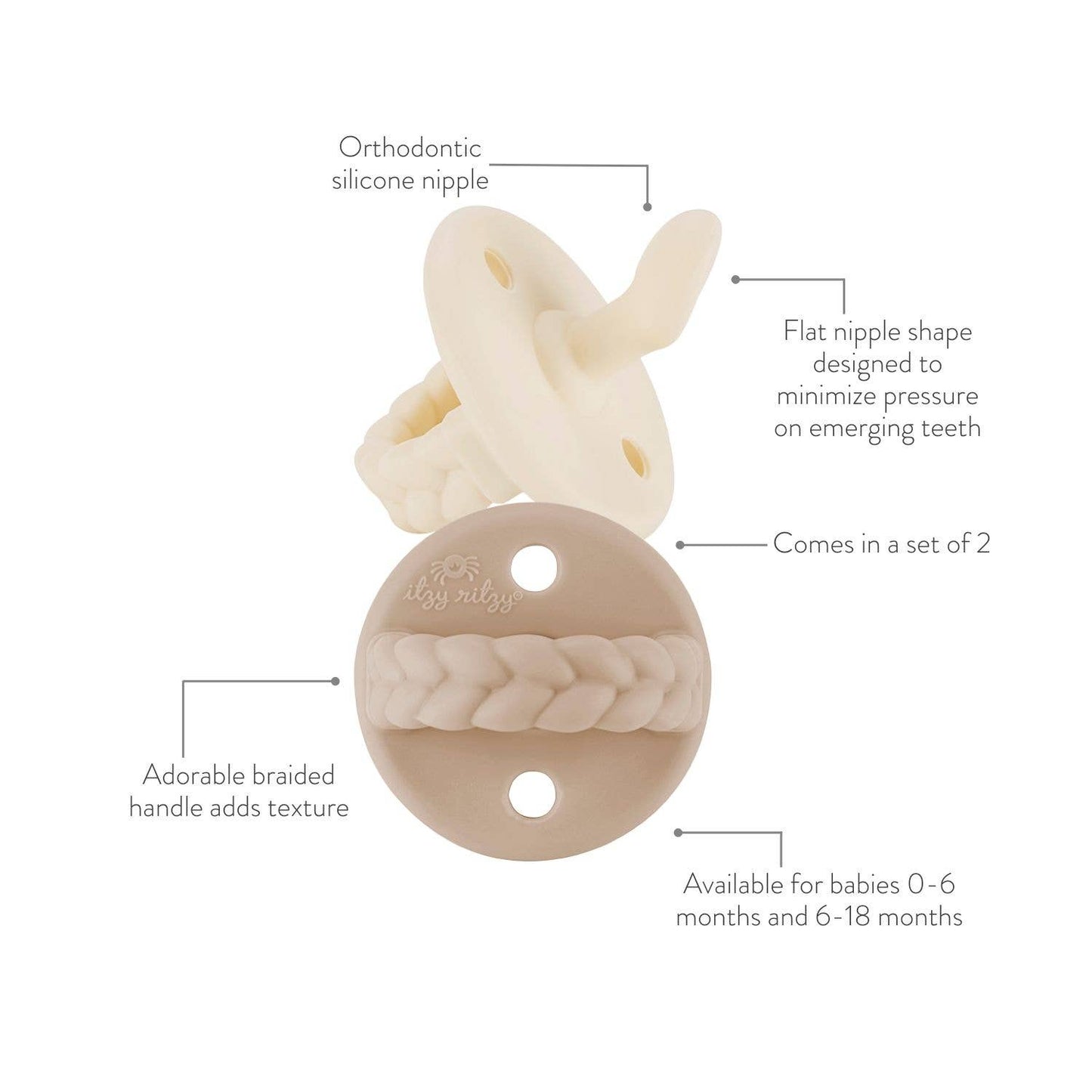 Sweetie Soother™ Pacifier Set - Neutral