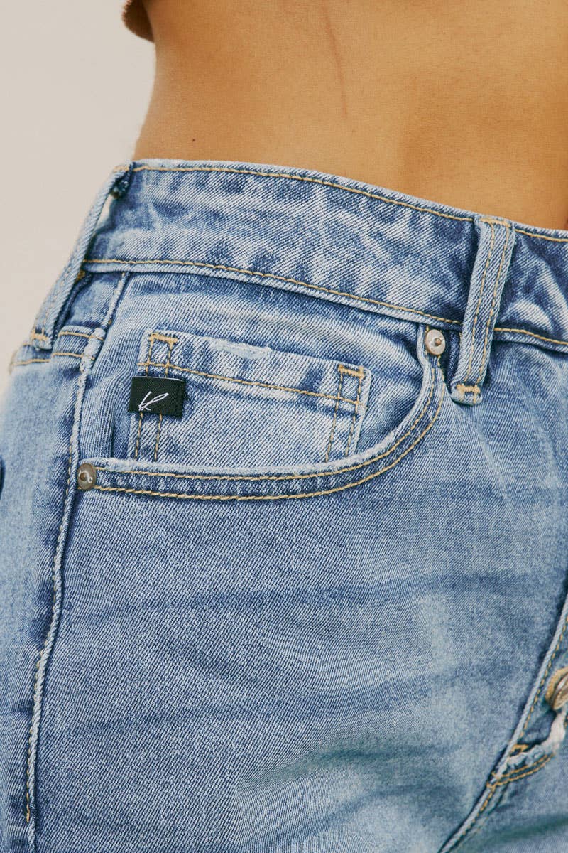 High Rise Mom Jeans - Slight Cuff