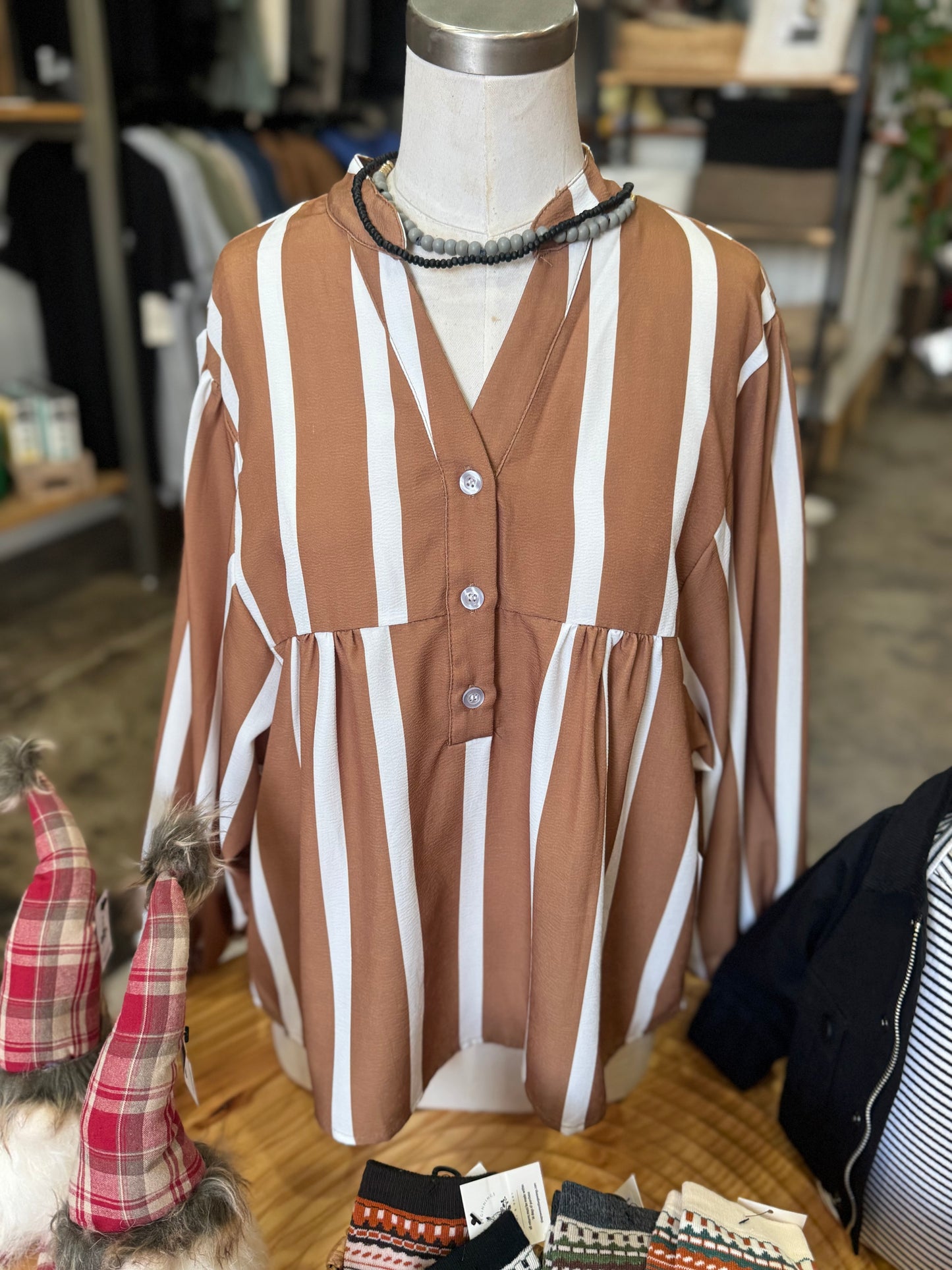 Striped Shirt - Mustard