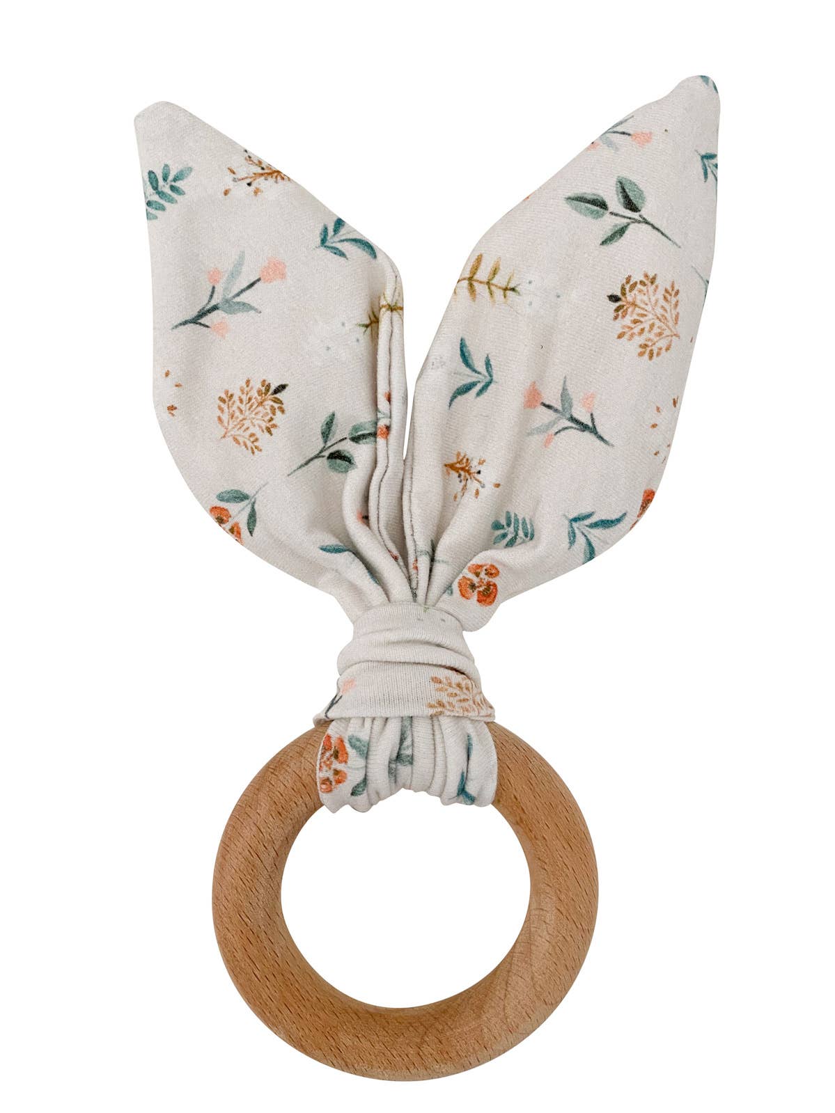 Crinkle Bunny Ears Teether - Poppy