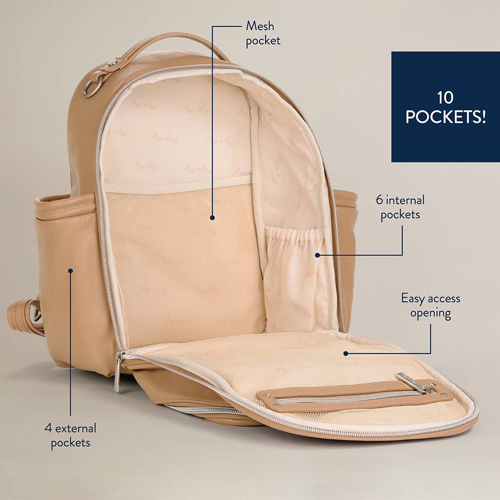 Itzy Mini Plus Diaper Bag Backpack - Chai