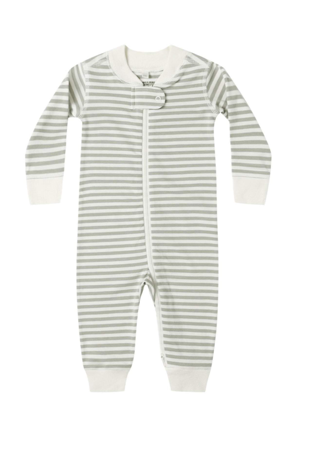 Zip Long Sleeve Sleeper - Fern Stripe