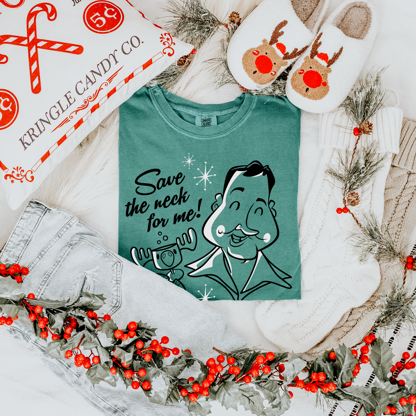 Save The Neck Tee: Green