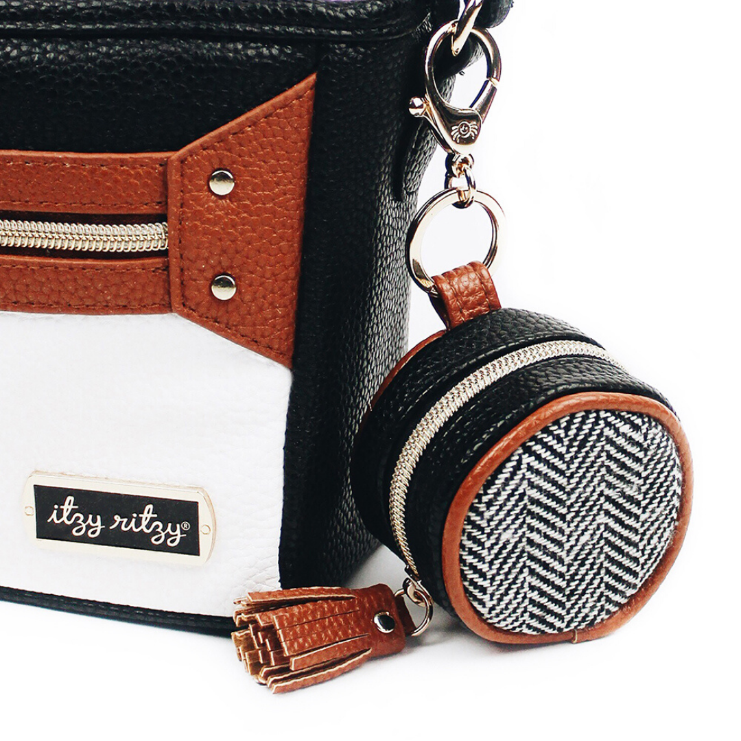 Diaper Bag Charm Pod Keychain - Coffee & Cream