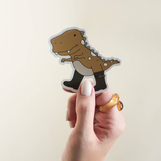 Sticker - Brown Dinosaur