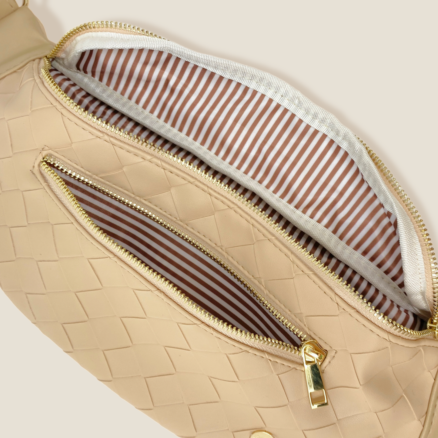 Luxe Belt Bag - Woven Oat
