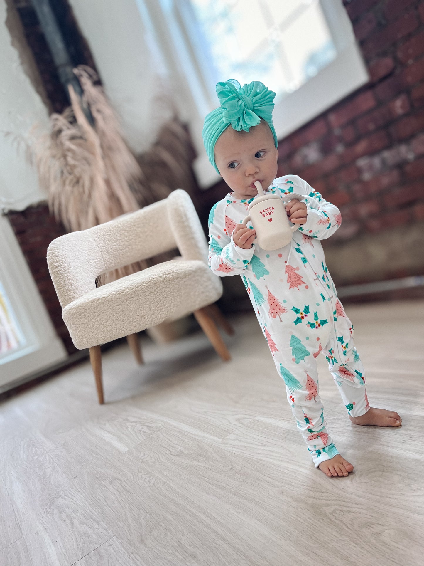Holly Jolly - Bamboo Zipper Sleeper