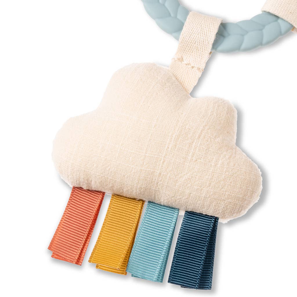 Bitzy Busy Ring™ Teething Activity Toy: Rainbow