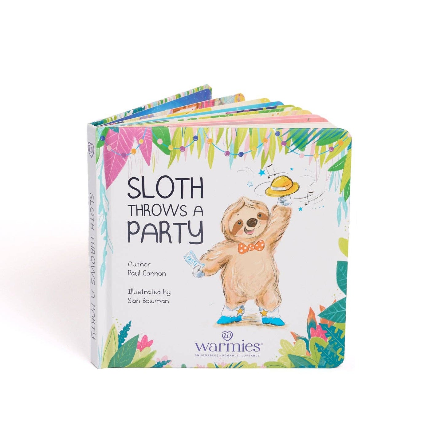 Warmies - Sloth Throws a Party Board Book