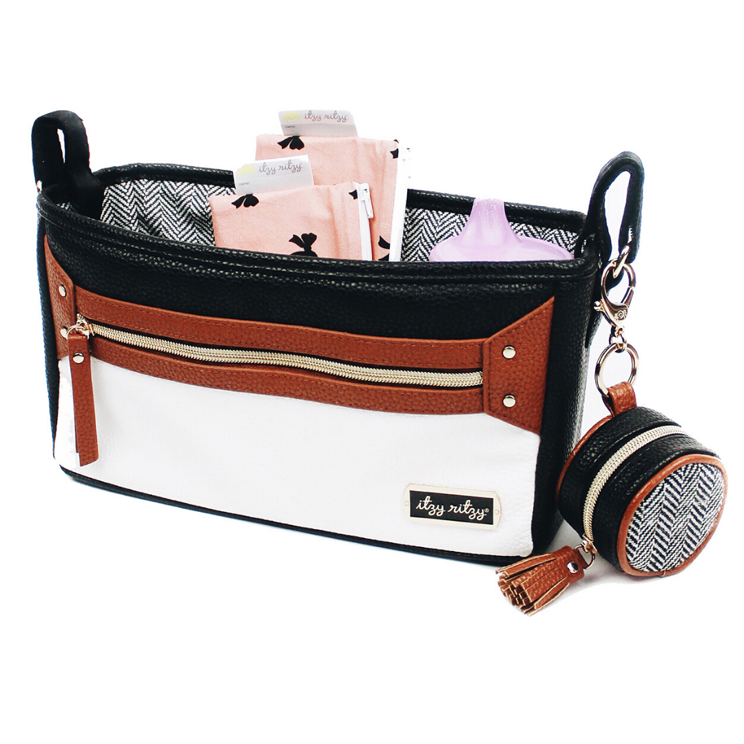 Diaper Bag Charm Pod Keychain - Coffee & Cream