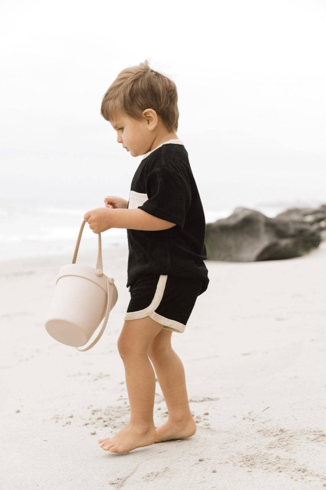 Terry Cloth Shorts - Black
