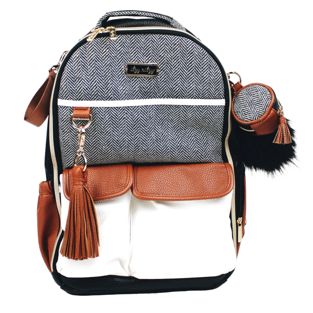 Diaper Bag Charm Pod Keychain - Coffee & Cream
