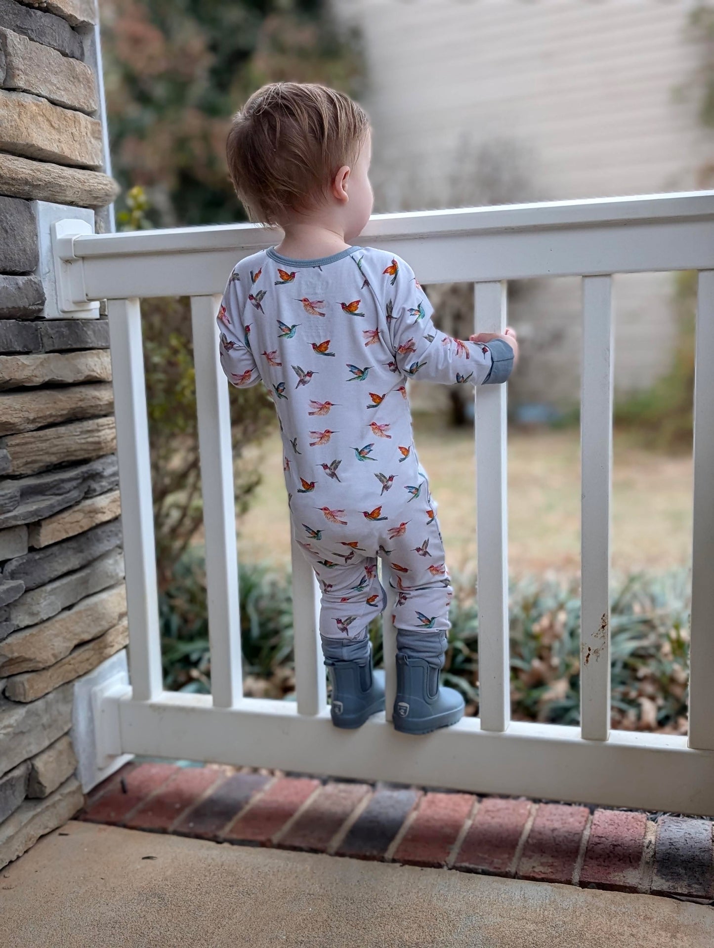 Henry’s Hummingbirds - Bamboo Zipper Sleeper