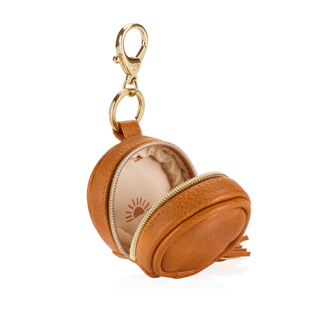 Diaper Bag Charm Pod Keychain - Cognac