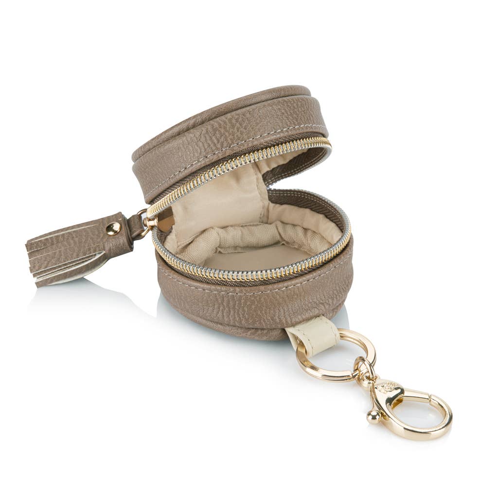 Diaper Bag Charm Pod Keychain - Vanilla Latte