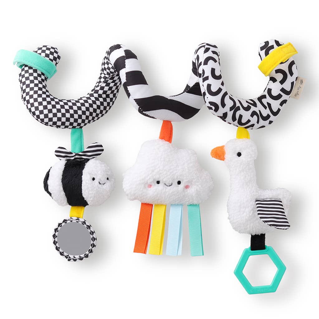 Itzy Bitzy Spiral Car Seat Activity Toy - Farm