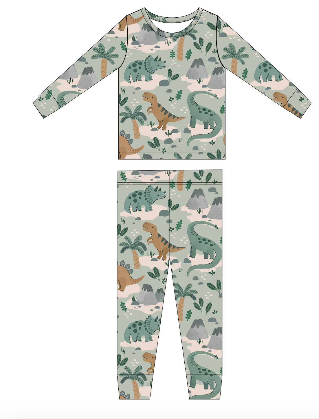 Kids Bamboo Pajamas - Rex