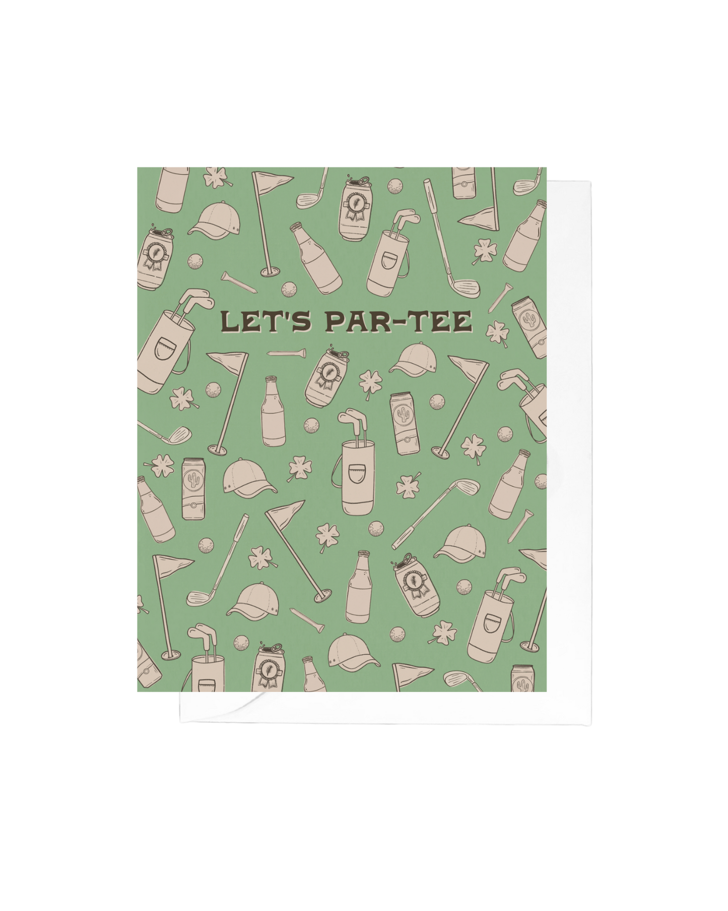 Greeting Card - Let's Par-tee Golf