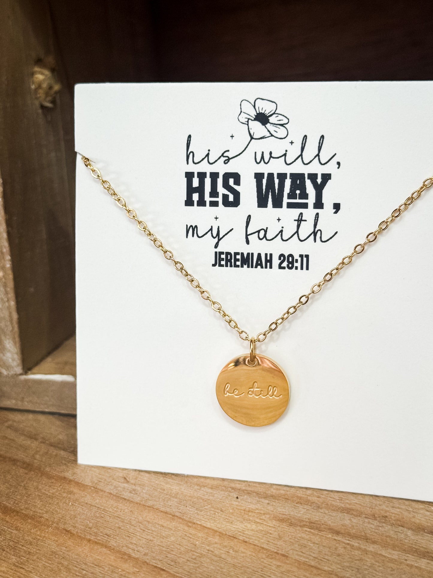 Necklace - Be Still Gold