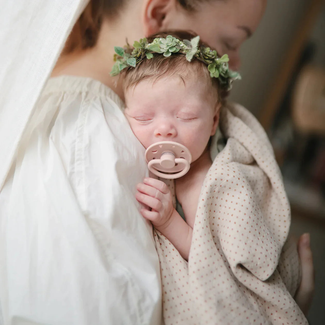FRIGG Moon NR Paci Set - Blush/Cream