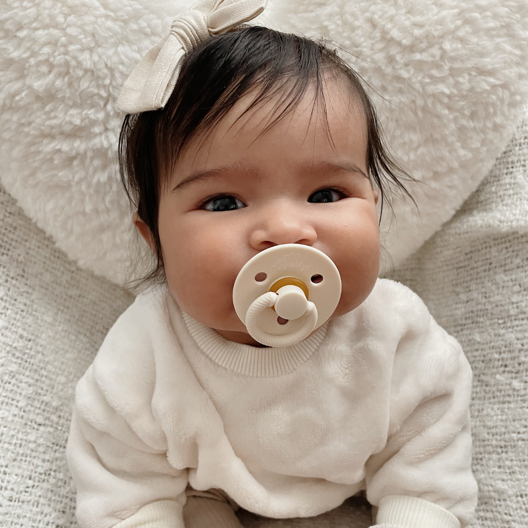 Itzy Soother Paci Sets - Coconut/Toast