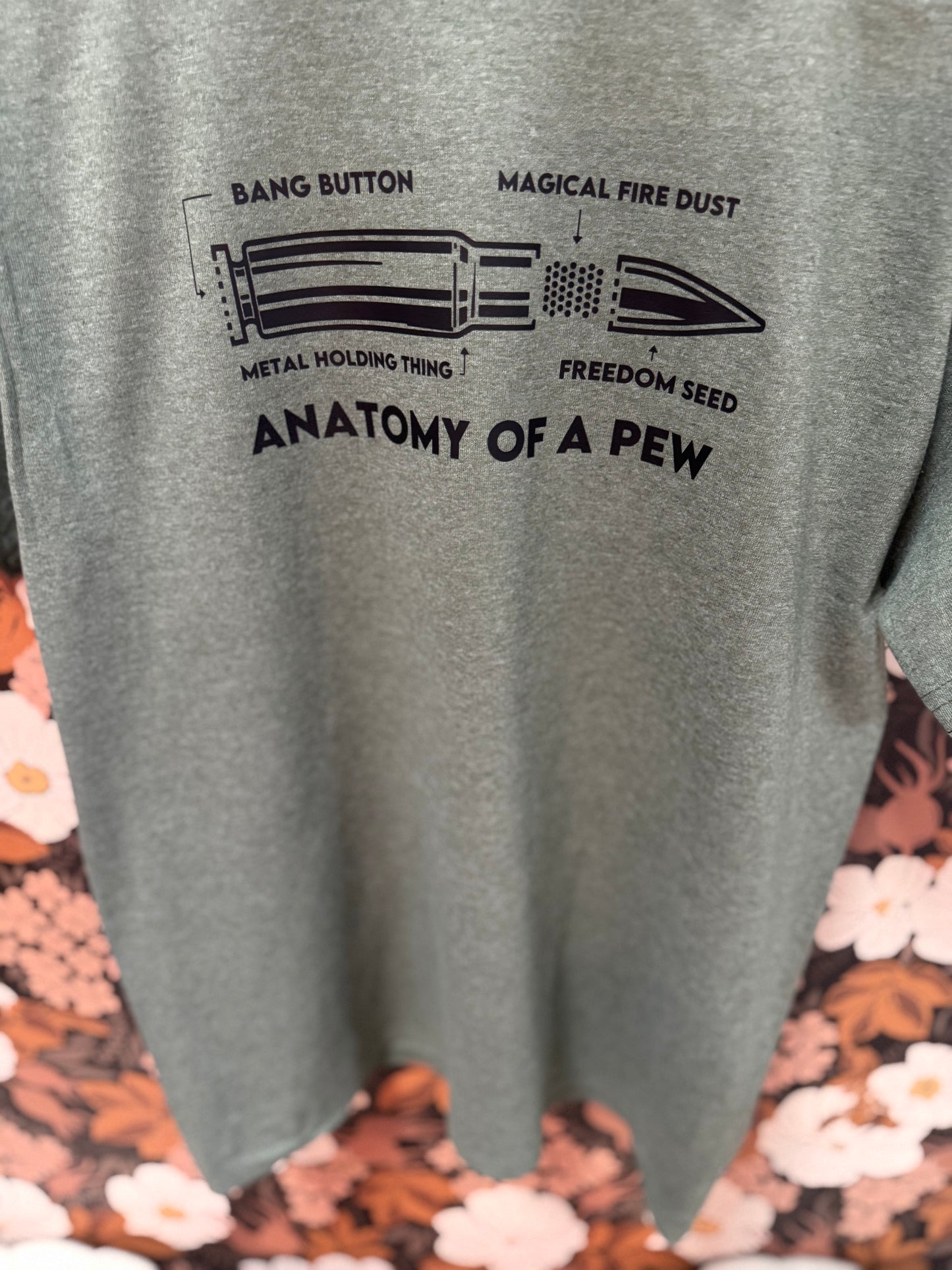 Anatomy of a Pew T-shirt