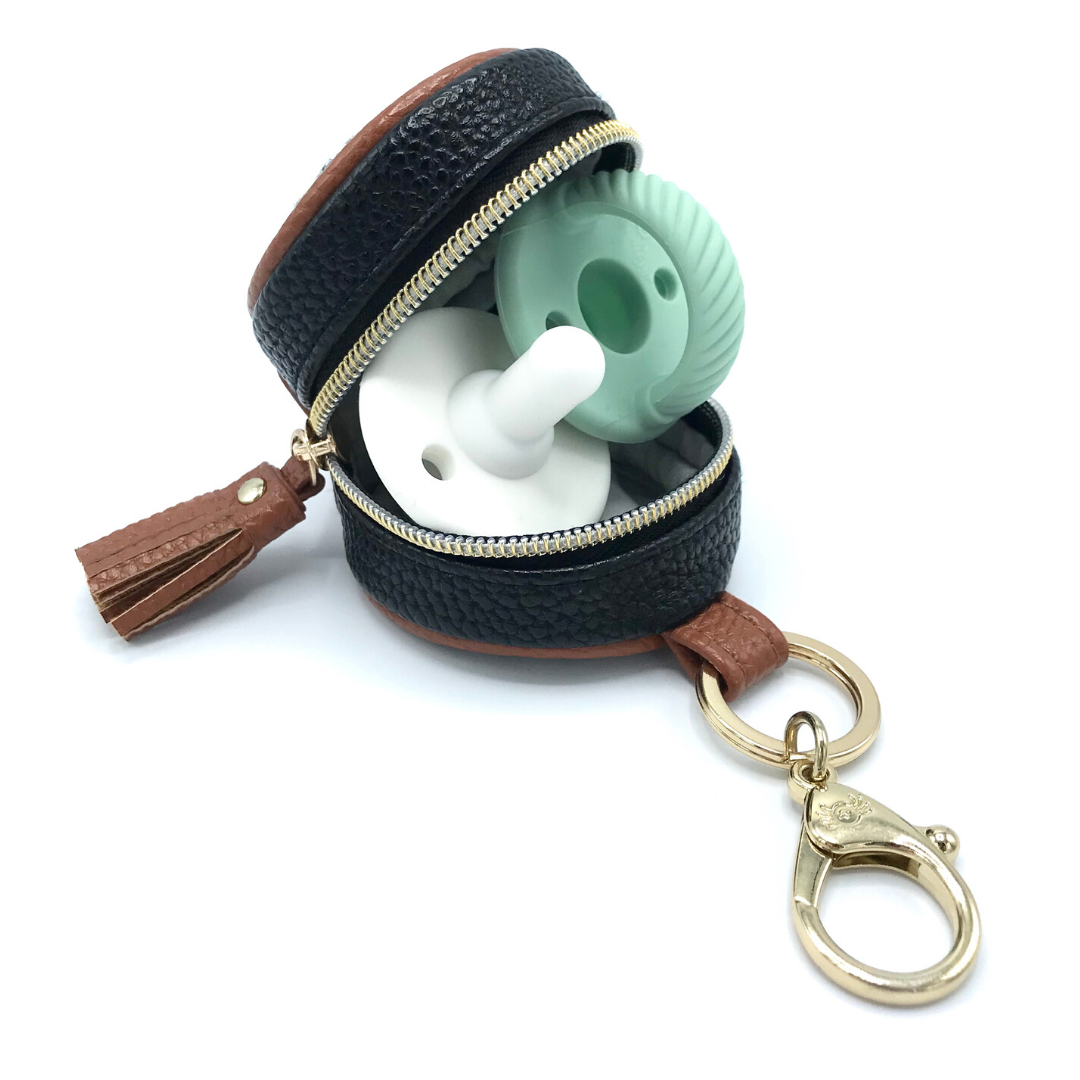 Diaper Bag Charm Pod Keychain - Coffee & Cream