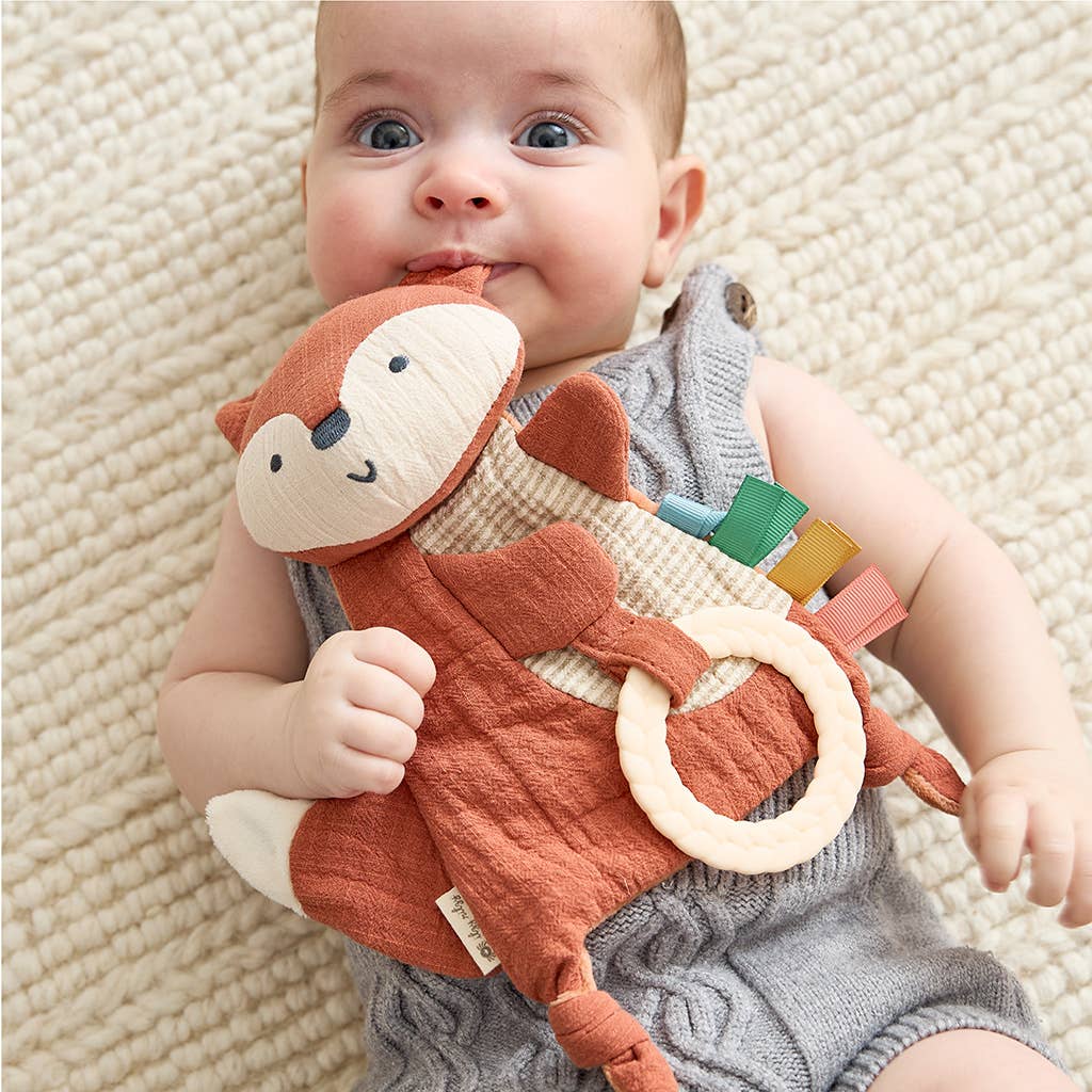 Bitzy Crinkle Toy/Teether - Fox