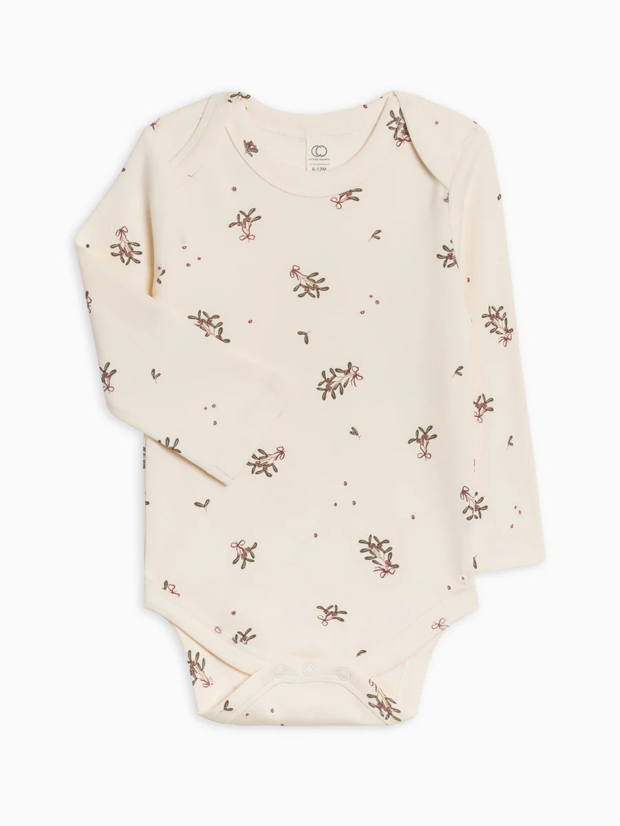 Organic River Onesie - Mistletoe/Mulberry