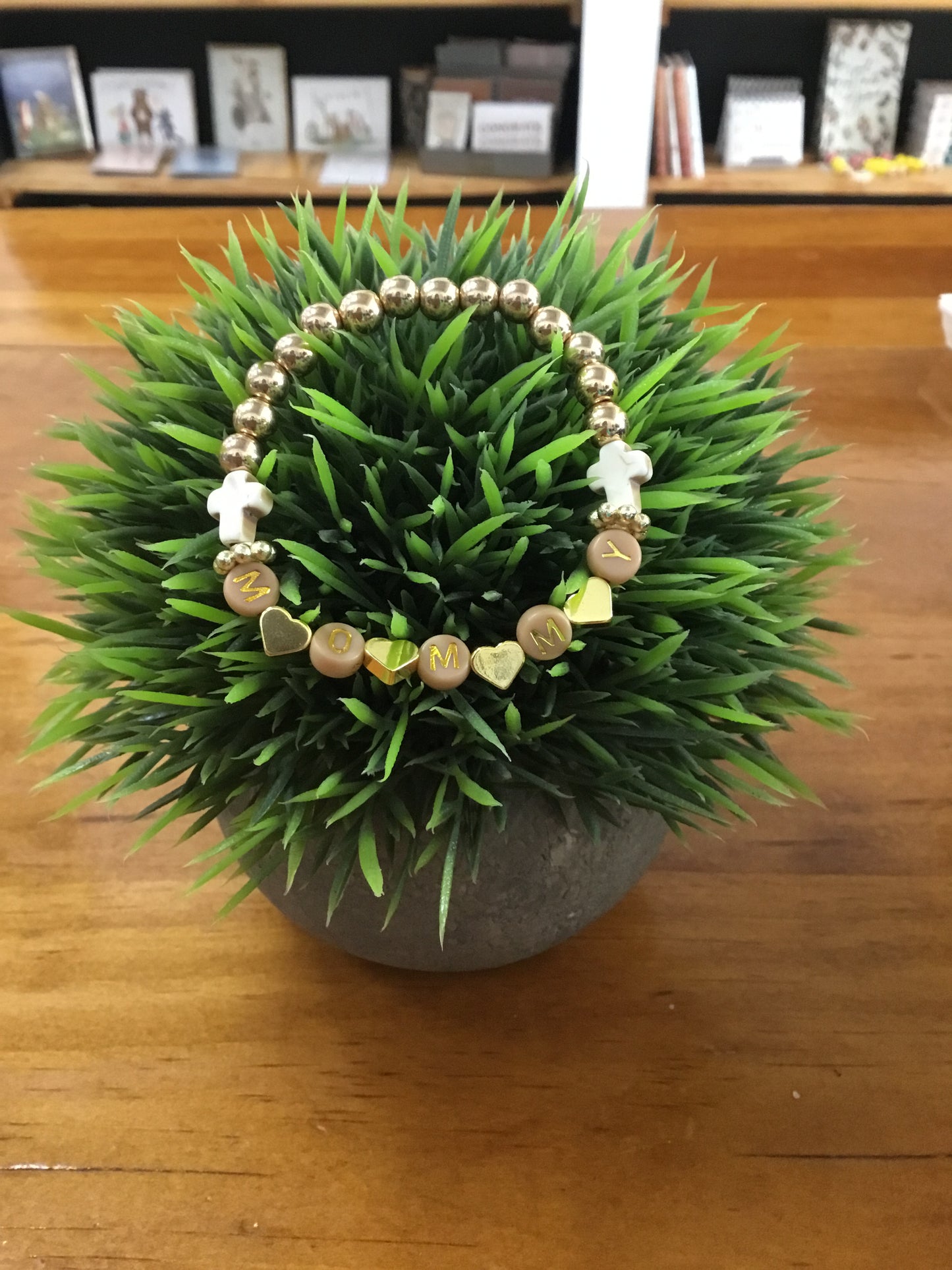 Mommy Bracelet - Neutral Cross