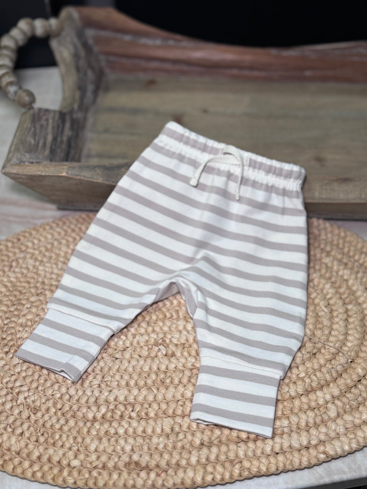 Drawstring Pant - Grey Stripe