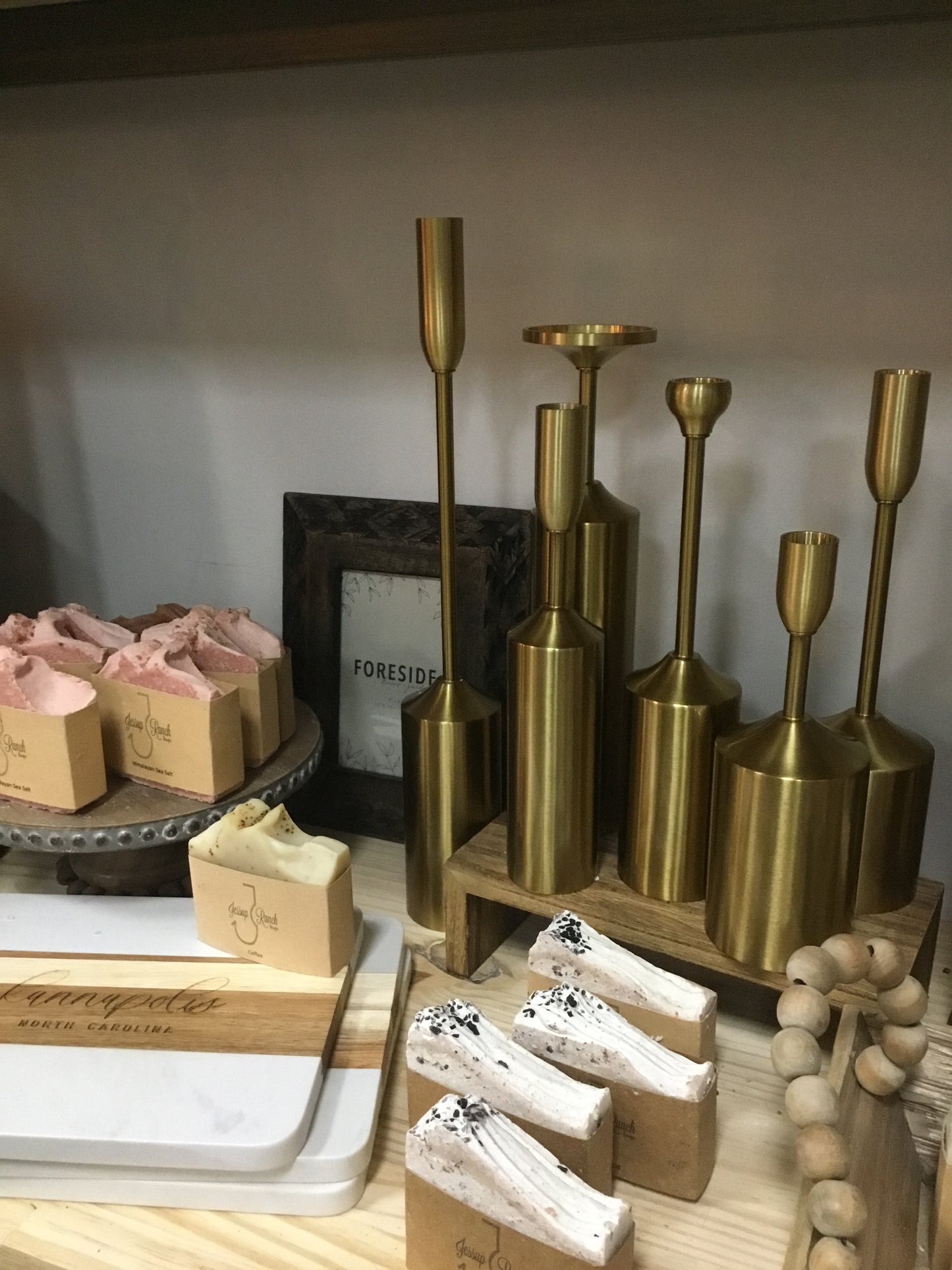 Candle Holder - Brass Gold