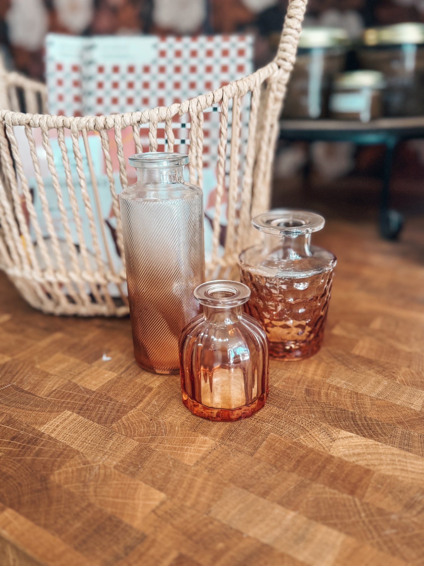 Amber Tone Vases - Various