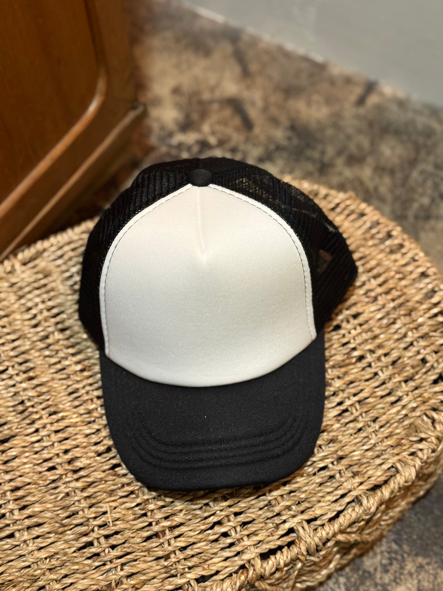 Youth Trucker Hat - Black