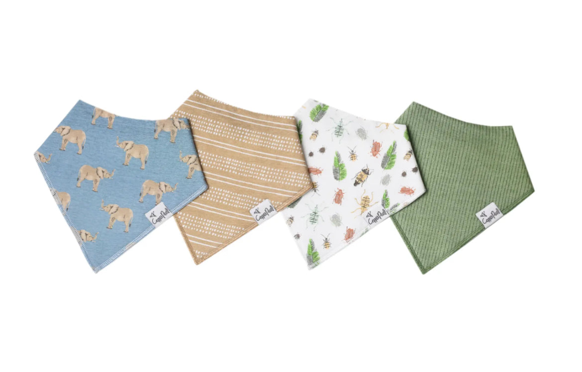 Copper Pearl Bib Set- Peanut