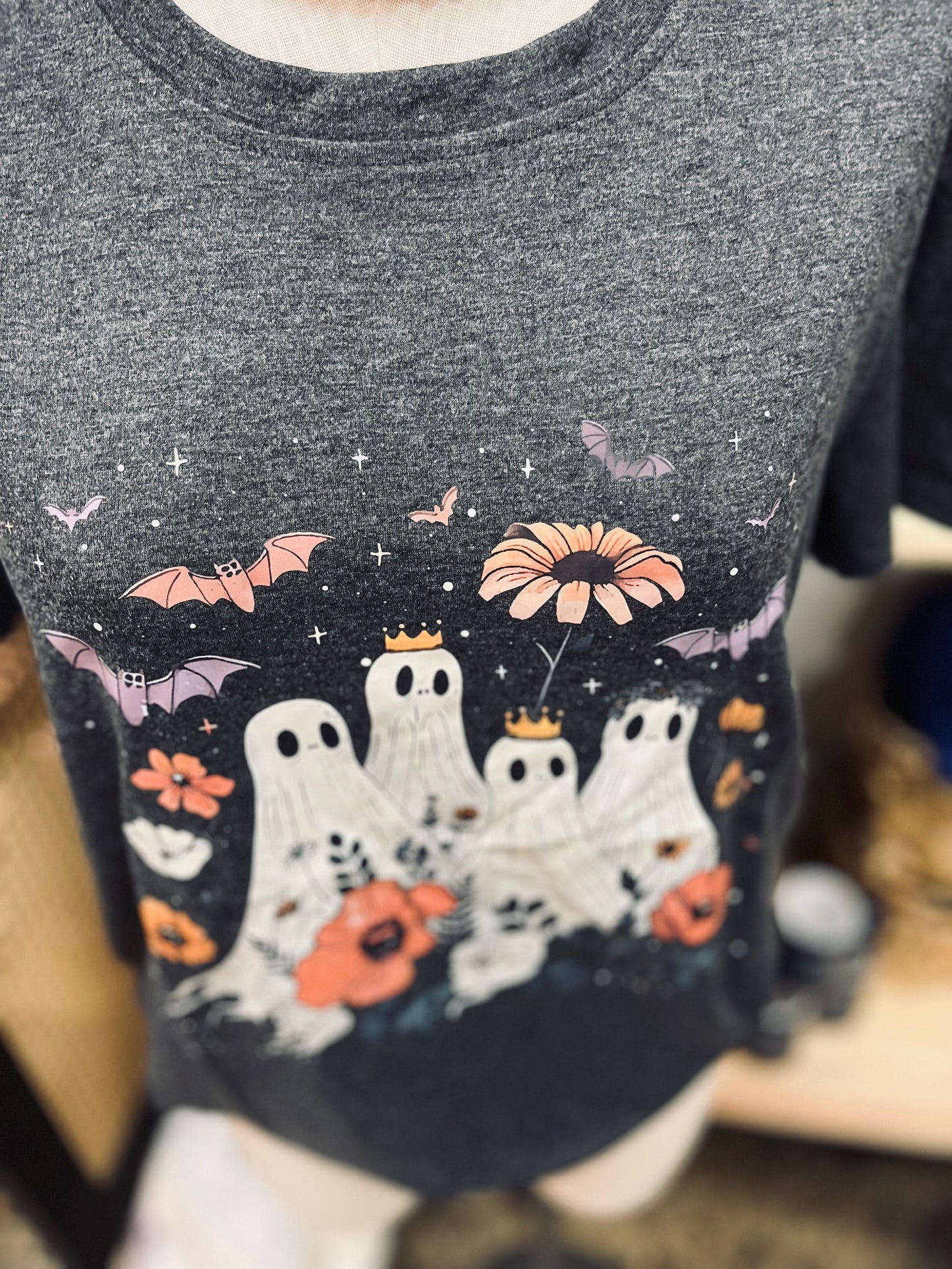 Halloween Tshirt - Ghost Garden