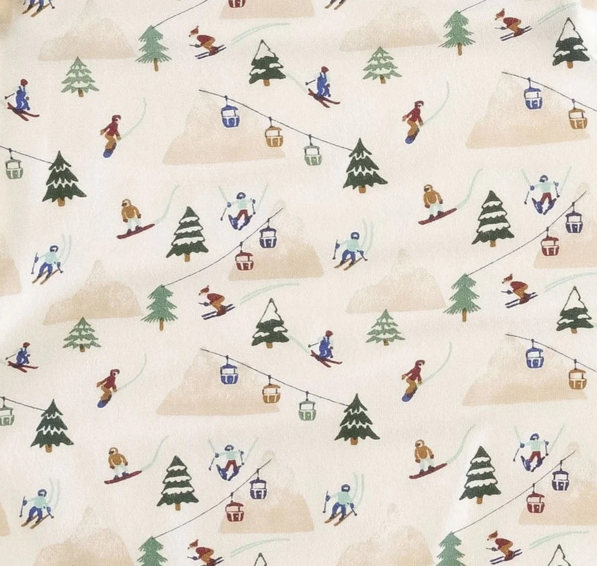 Long Sleeve PJ Set - Ski Village